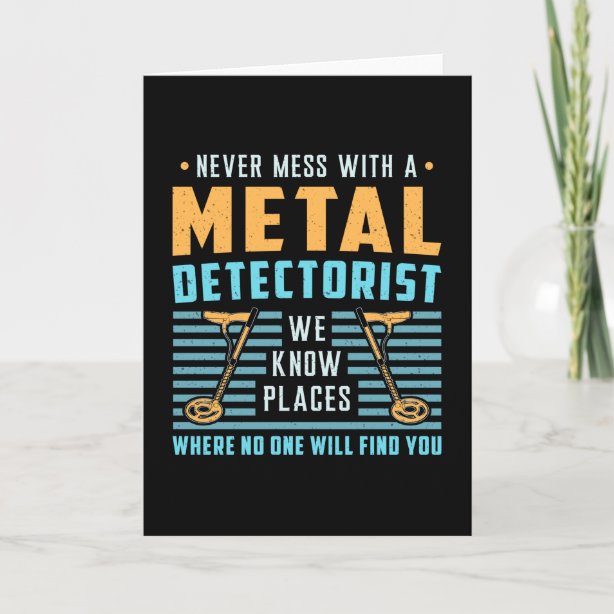 Metal Detecting Cards Zazzle UK