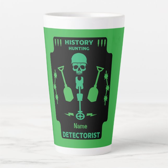 Metal Detecting Detectorists   Latte Mug (Front)
