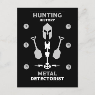 Metal Detecting Detectorists Postcard