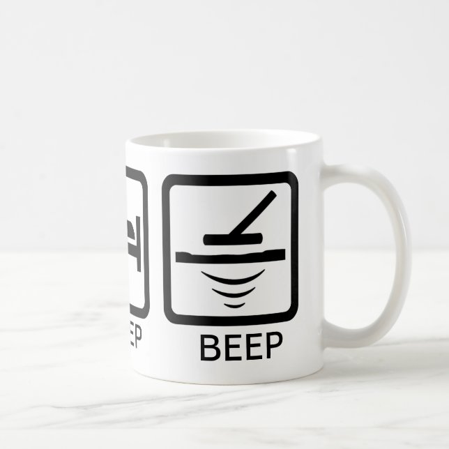 Metal detecting EAT-SLEEP-BEEP mug (Right)