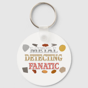 Metal Detecting Fanatic Key Ring