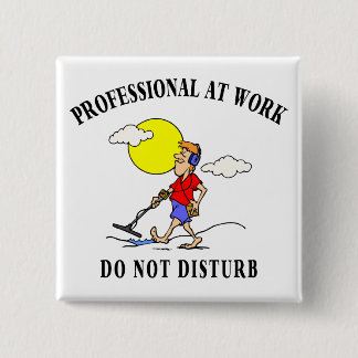 Metal Detecting Gifts 15 Cm Square Badge