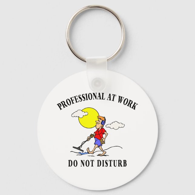 Metal Detecting Gifts Key Ring (Front)