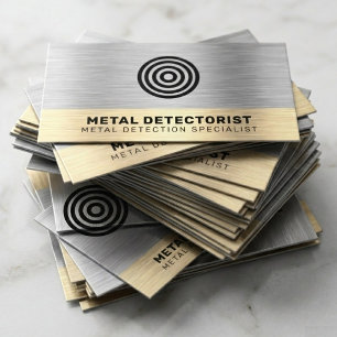 Metal Detecting, Gold, Coins & Numismatic Detector Business Card