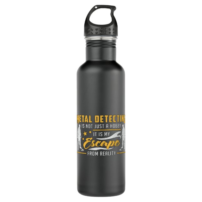 Metal Detecting Gold Detectorist Gift Idea 710 Ml Water Bottle (Front)