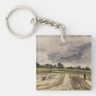 Metal Detecting In The Fields 2 Key Ring