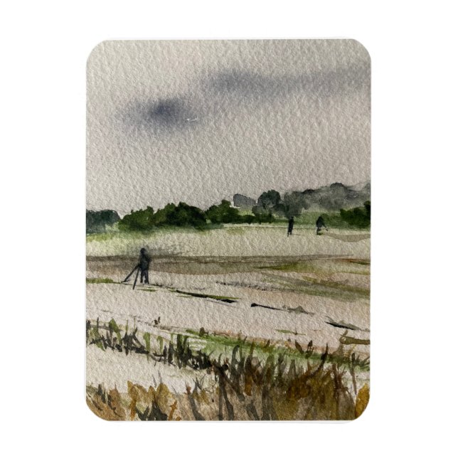 Metal Detecting In The Fields Magnet (Vertical)