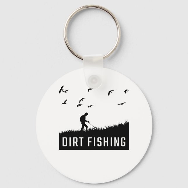 Metal Detecting Metal Detector Key Ring (Front)