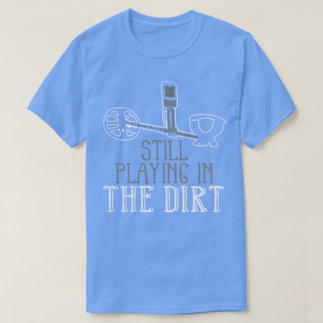 Metal Detecting Metal Detector T-Shirt (Design Front)