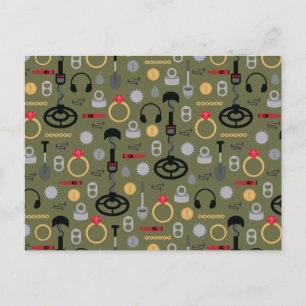 Metal Detecting Postcard