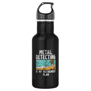 Metal Detecting Retirement 532 Ml Water Bottle