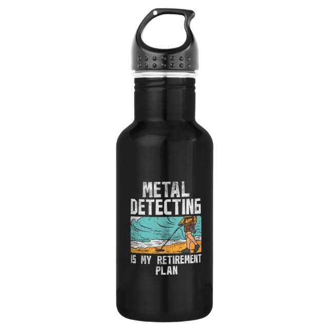Metal Detecting Retirement 532 Ml Water Bottle (Front)