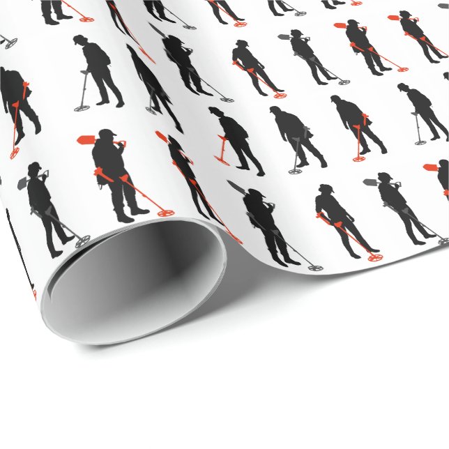 Metal detecting wrapping paper (Roll Corner)