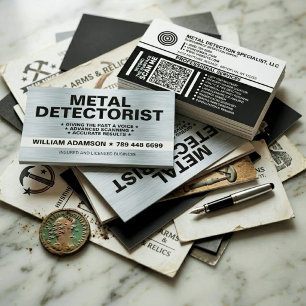 (METAL DETECTION PRO, DETECTORIST) METAL DETECTING BUSINESS CARD