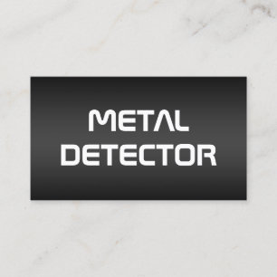 Metal Detector Business Card