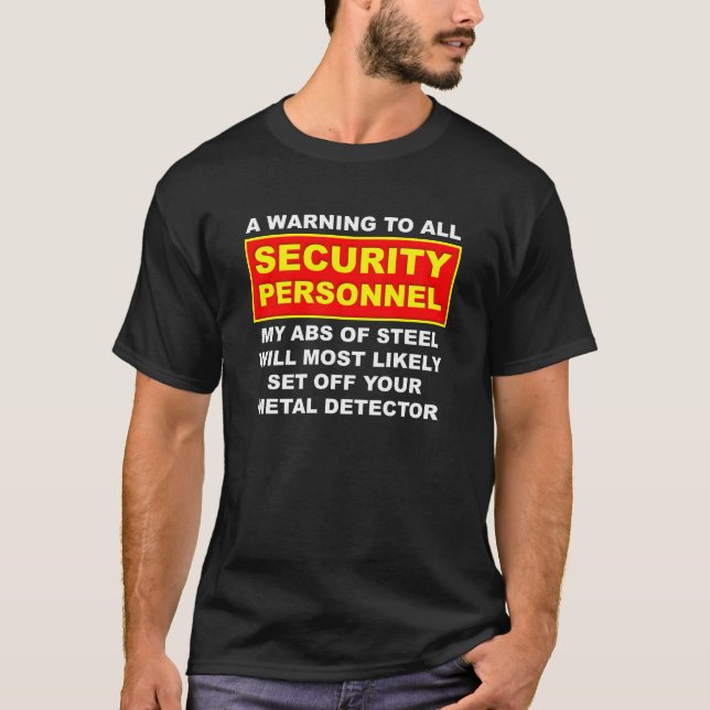 Metal Detector Funny T-shirt blk (Front)