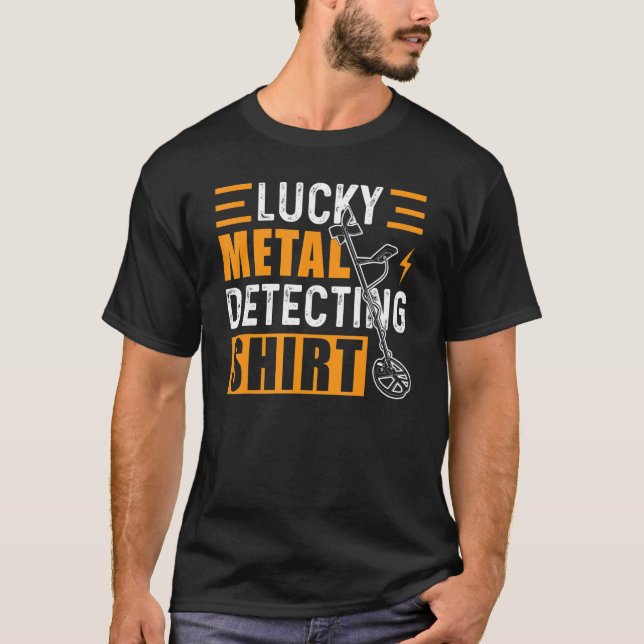 Metal Detector Metal Detecting treasure hunting De T-Shirt (Front)