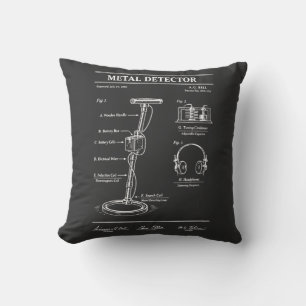 metal detector patent blueprint cushion