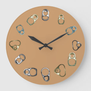 Metal Detector Pull Tabs Treasure Hunter Dirt Fish Large Clock