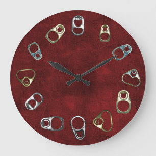 Metal Detector Pull Tabs Treasure Hunter Dirt Fish Large Clock