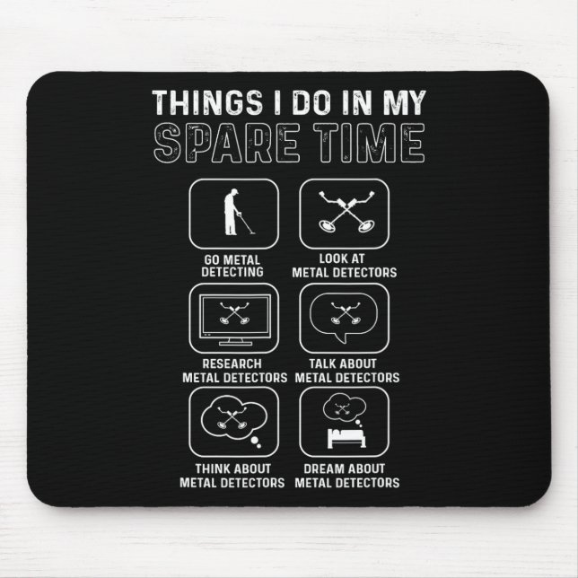 Metal Detector. Relic Hunting. Metal Detecting  Mouse Mat (Front)