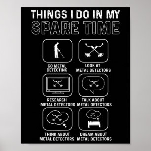 Metal Detector. Relic Hunting. Metal Detecting Poster