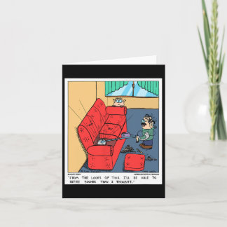Metal Detector The Couch Funny Prospecting Novelty Card