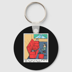 Metal Detector The Couch Funny Prospecting Novelty Key Ring