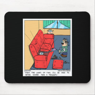 Metal Detector The Couch Funny Prospecting Novelty Mouse Mat