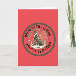 Metal Detectorist 21st Birthday T-shirt Card