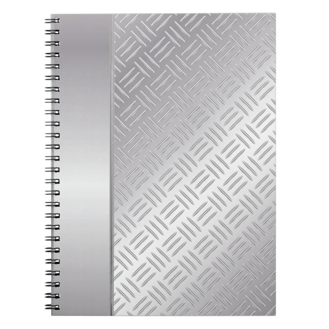 Metal diamond pattern notebook (Front)