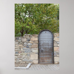 Metal Door And Wall Poster