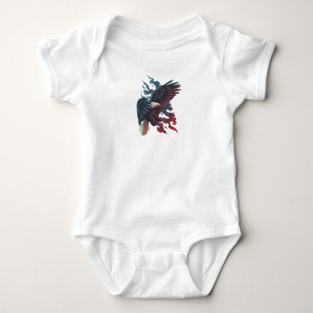 Metal Eagle Baby Bodysuit (Front)