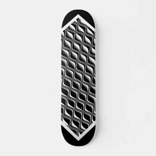 Metal Eye Black Illusion Customisable Deck w2 Skateboard (Front)