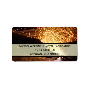 Metal Fabrication and Welding Address Label