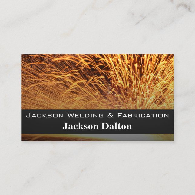 Metal Fabrication and Welding Business Card (Front)