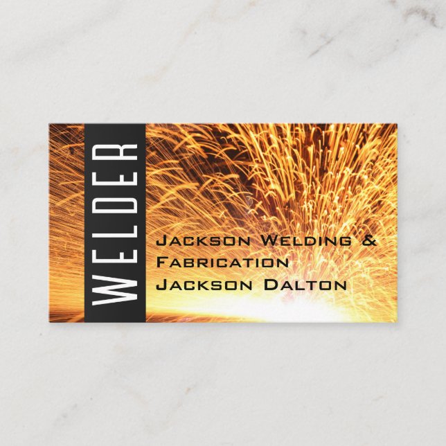 Metal Fabrication and Welding Business Card (Front)