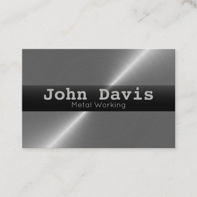 Metal Fabrication business card (Front)