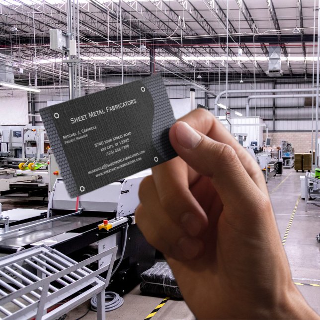 Metal Fabrication Company Business Card (Creator Uploaded)