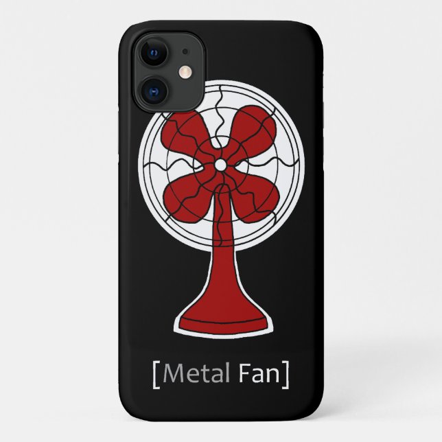 Metal Fan Case-Mate iPhone Case (Back)