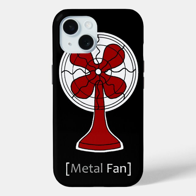Metal Fan Case-Mate iPhone Case (Back)
