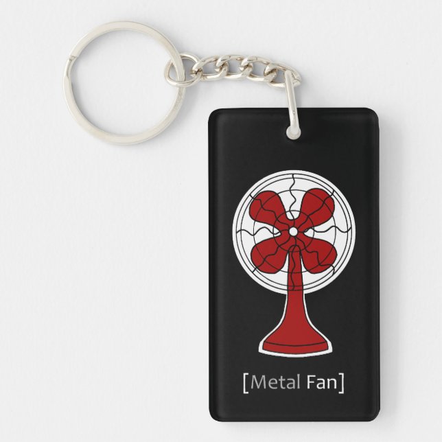 Metal Fan Keychain (Front)