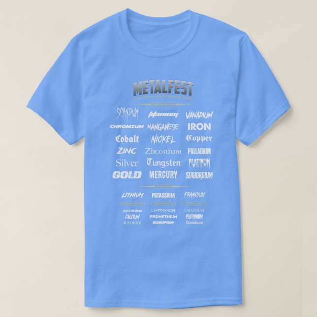 Metal Fest Science T-Shirt (Design Front)