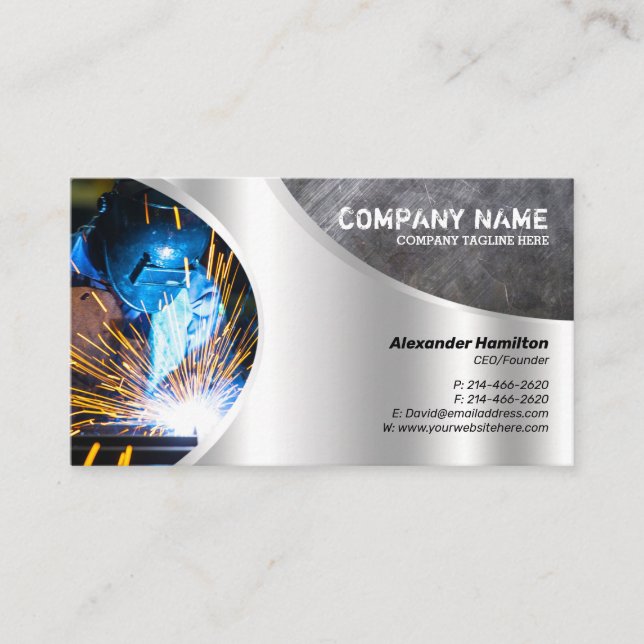 Metal Finish Business Card (Front)
