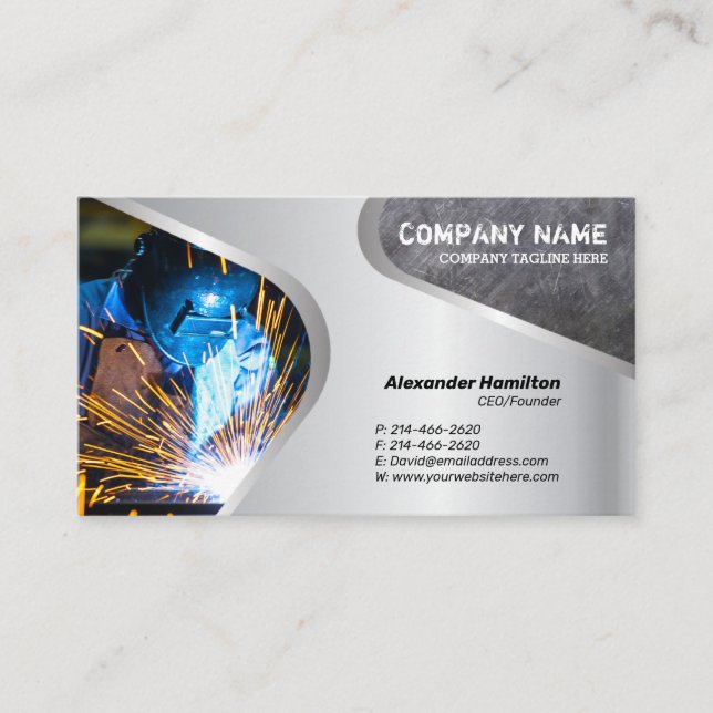 Metal Finish Business Card (Front)