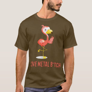 Metal Flamingo Rock Concert Festival Girl Gift T-Shirt