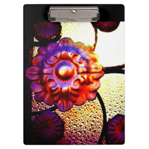 Metal Flower Clipboard