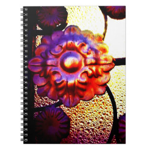 Metal Flower Notebook