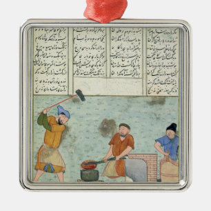 Metal forge, from 'Shah-Nameh Tree Decoration