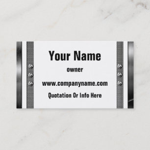 Metal Frame Border Business Cards
